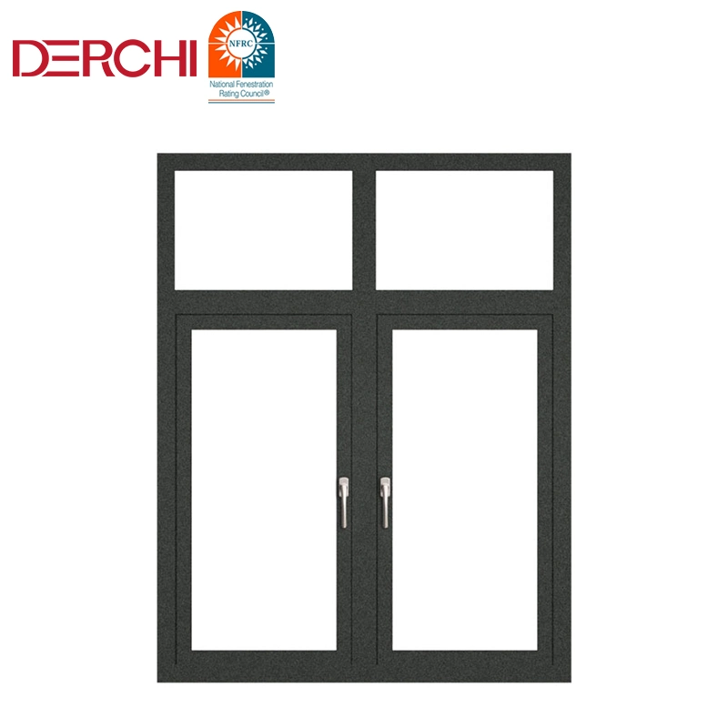 Hurricane Impact Tilt and Turn Single Double Glass Aluminum Casement Window Grill Design Awning Hinge Swing Lowe Glass French Passive Window