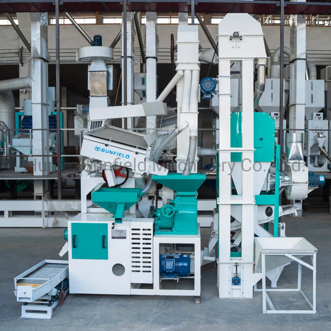 15/20/25 Ton/Day Modern Small Complete Set Rice Processing Milling Machine 1t Per Hour Combined Rice Mill Machine Price