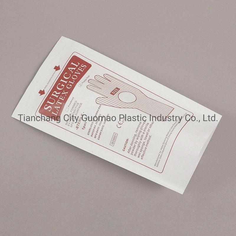 Pochette en papier stérile pour usage médical pour stérilisation à la vapeur et à l'EO