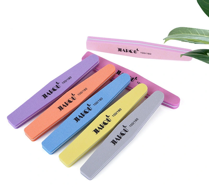 High quality/High cost performance  Sponge Material Nail Buffer Custom Printed EVA Nail File Professional Emery Paper EVA Metal Crystal Glass Nail Art Tool Nail Care Clipper Buffer