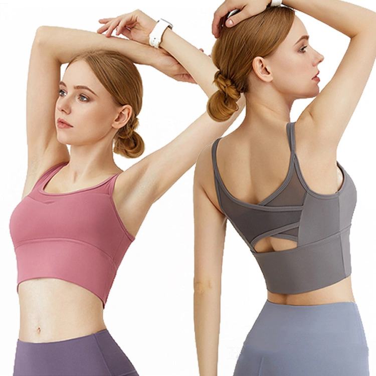 L'entraînement yoga pour féminin d'usure, 2 pièce Leggings noir et bleu royal Sports Bra définit, Quick Dry Sexy Activewear exécutant sports adaptés à la salle de gym Vêtements athlétique