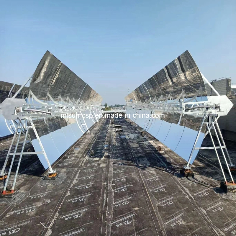 Parabolic Trough 2.55m*6m Use Water, Steam, Thermal Oil, Silicon Oil as Heat Transfer Fluid