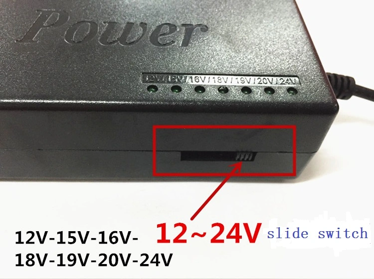 Adjustable Power Adapter 96W 4A 12V-24V Use for Electrical Machinery, Electric Drill