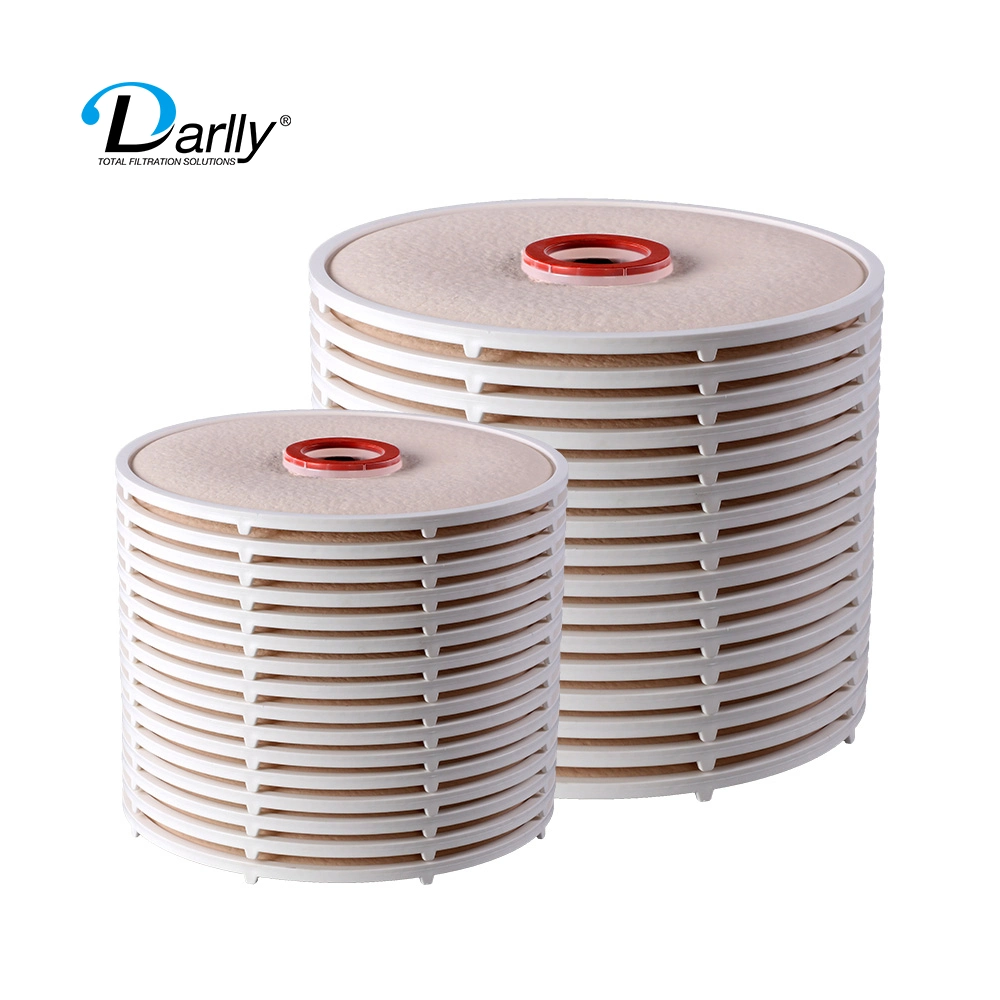 Darlly Lenticular Disc Filter Purification / Polishing Filtration Wine Beer Filter Cartridge 12/16 Inches