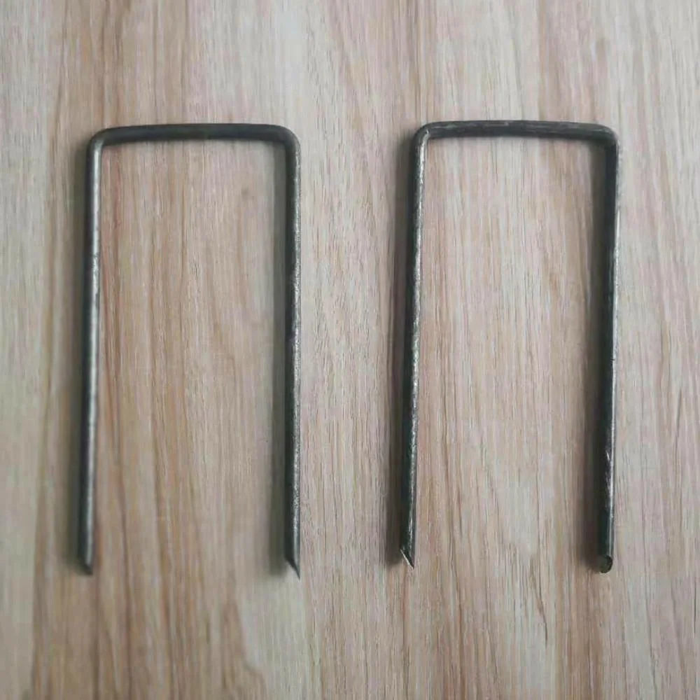 Metal Steel Garden Ground U Type Securing Pegs Turf Nails U Shape SOD Staple