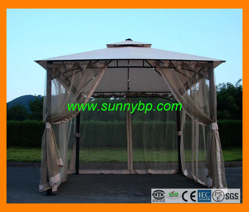 3m 4m 5m Solar Garden Umbrella with LED Lighting