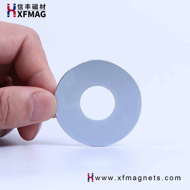 Zinc Round Ring Circular Sintered Strong Permanent NdFeB Neodymium Magnet