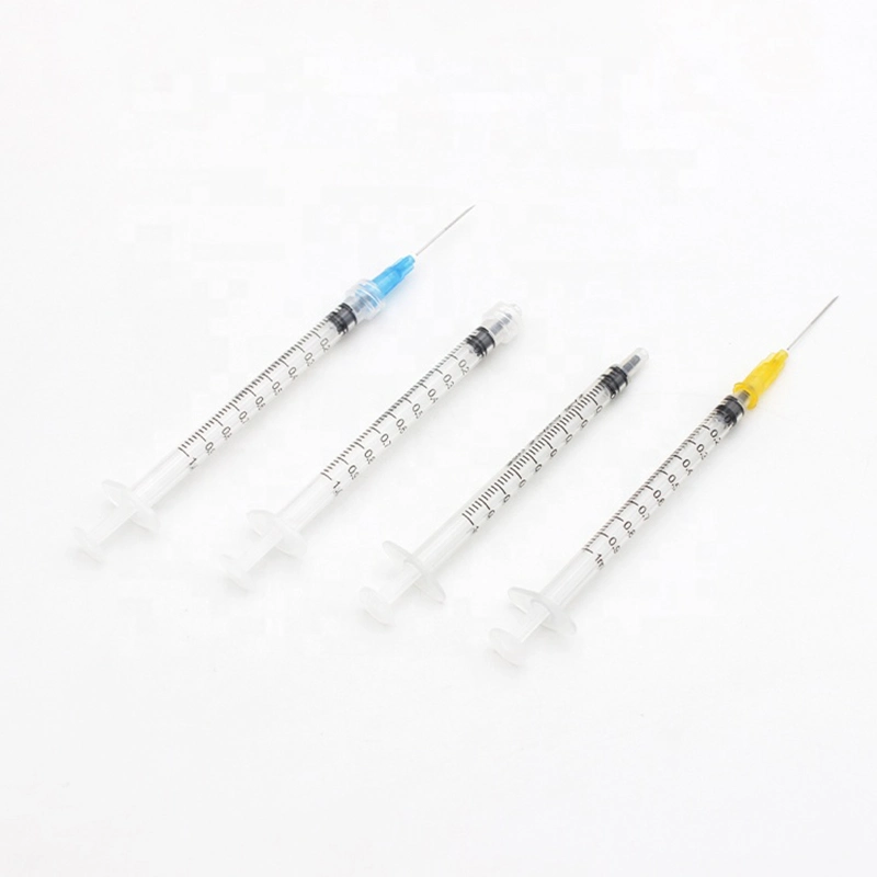 Sterile Disposable 3 Parts Syringe Medical 1ml/2ml/3ml/5ml/10ml Luer Lock Syringe