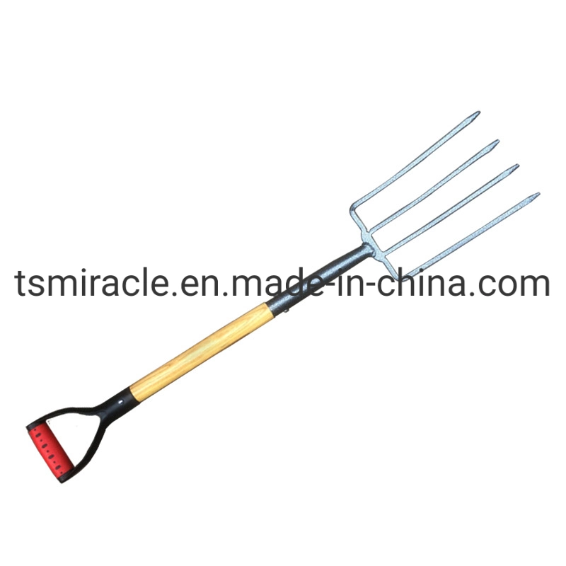 Wholesale 4 Teeth Carbon Steel Hand Garden Planting Fork