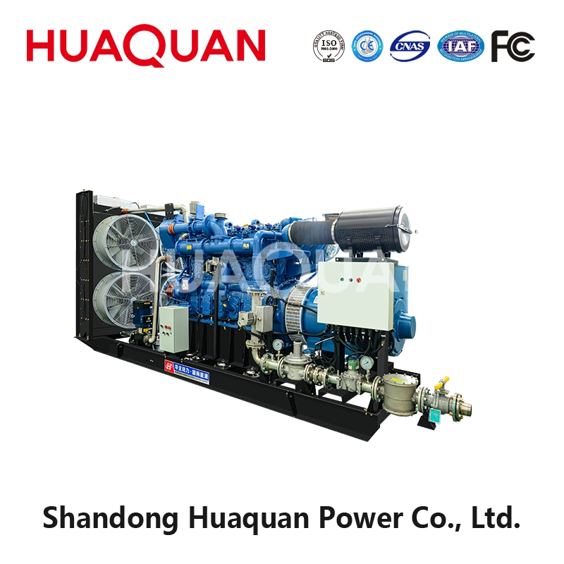 500kw 625kVA Open Type Natural Gas/CNG/LNG/LPG/Biogas Generator with Yuchai Engine