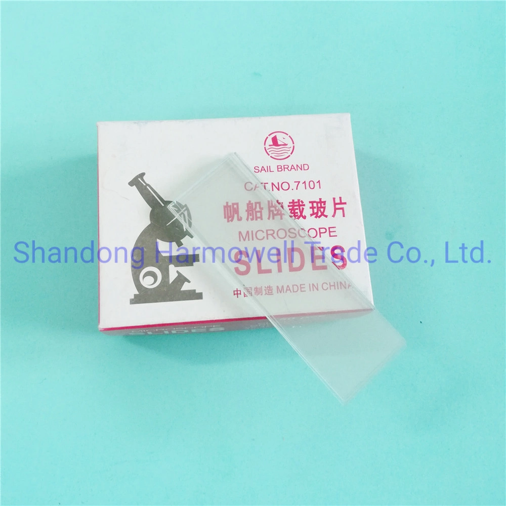 Whole Sell 7101 7102 7105 Microscope Slides Suppliers Frosted Prepared Microscope Glass Slides with Fast Delivery