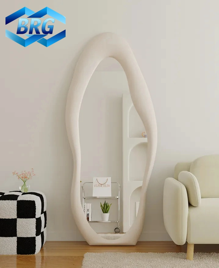 Modern Unique Design Floor Sanding Mirror Ins Decorative for Bathroom