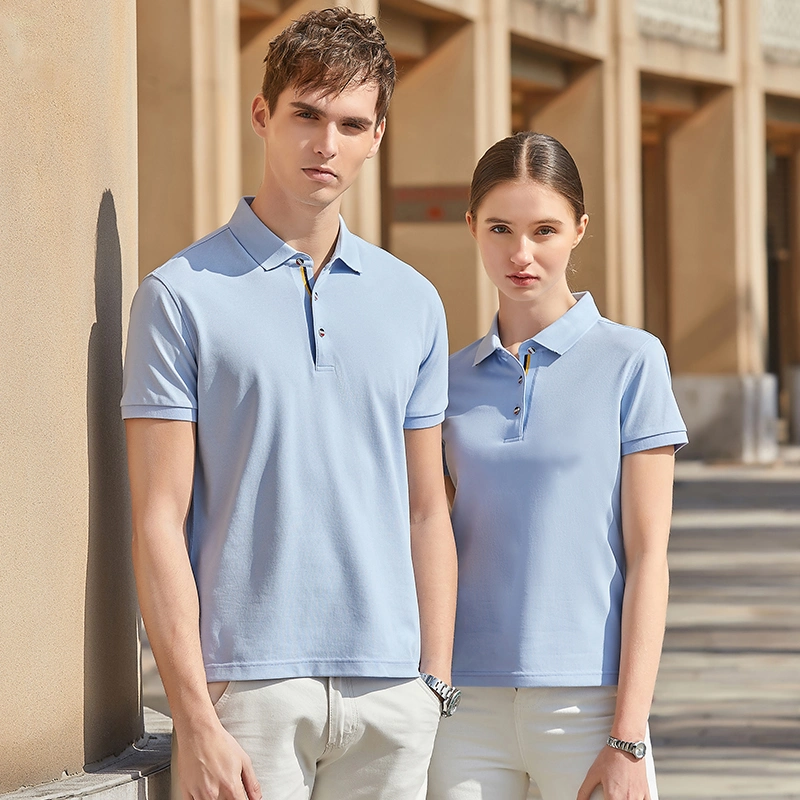 OEM Custom Logo Embroidery Customized Polo Tshirts 100% Cotton Short Sleeves Blank Men's Golf Polo Shirt
