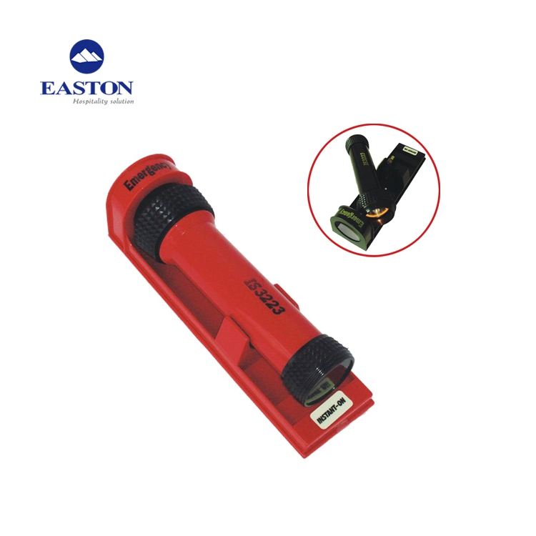 Hotel Wall-Mounted Plastic Emergency Torch Light