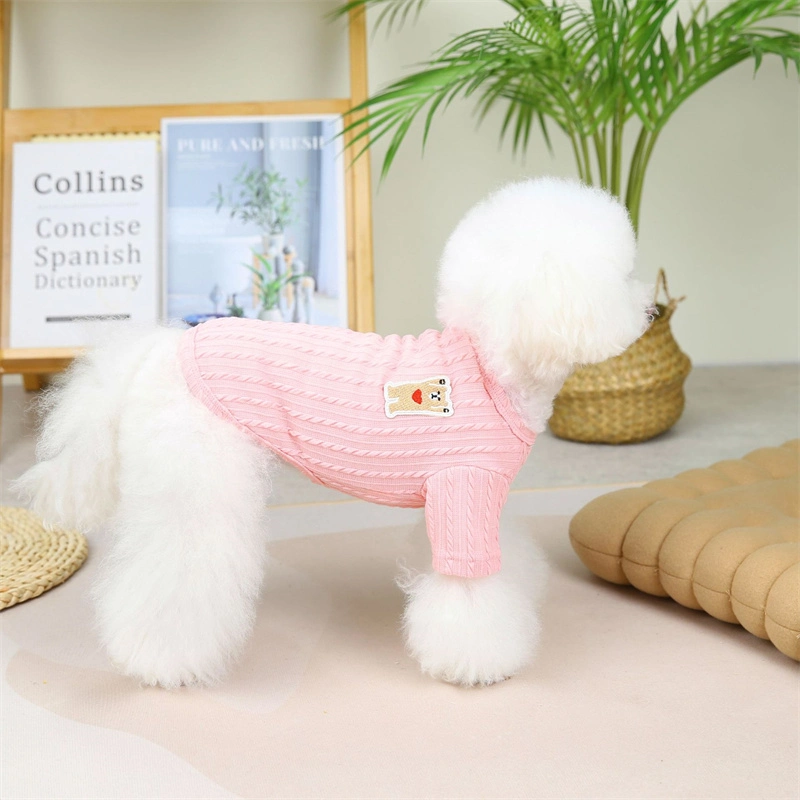 Accesorios de ropa de moda de suministro de mascotas 2022 nuevo estilo de ropa de mascota ropa de perro lindo suéter de perro de tres colores