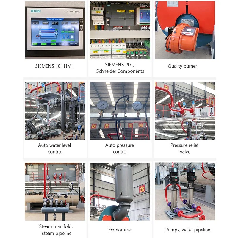 Fábrica Venta directa calentadores agua caliente con alta eficiencia buena Industrial Heavy Oil Price Gas 7 Toner