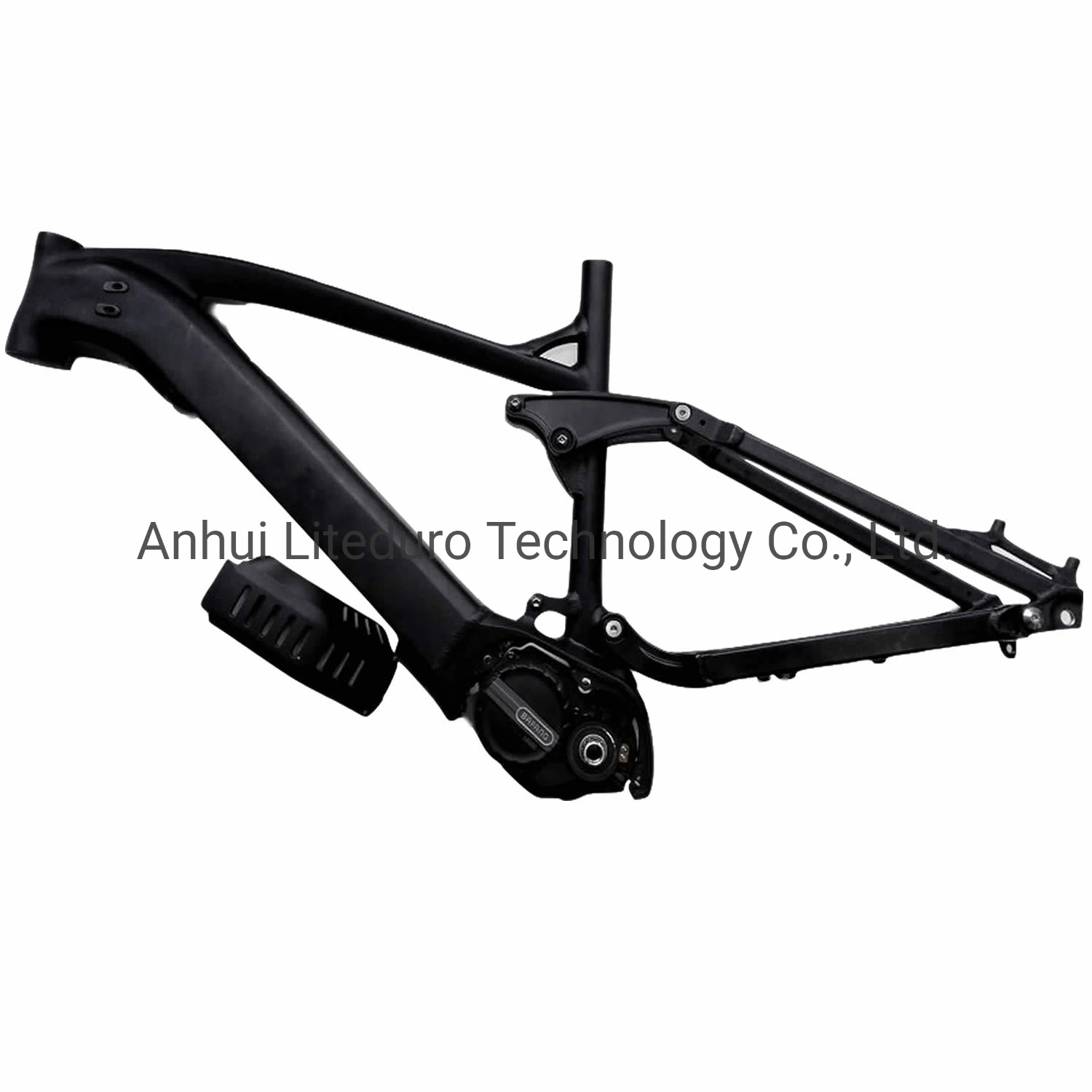 Electric Mountain Bike Frame 500W MID-Drive Motor Full Suspension E-Bike