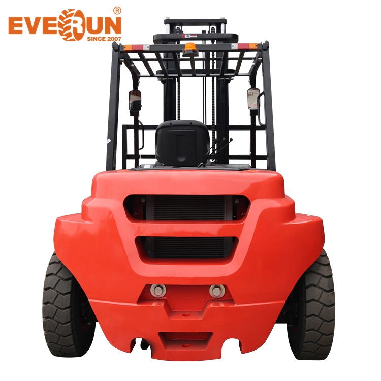 Factory Supply Everun Erdf70 Industrial 7ton Counterbalance Diesel Small Forklift