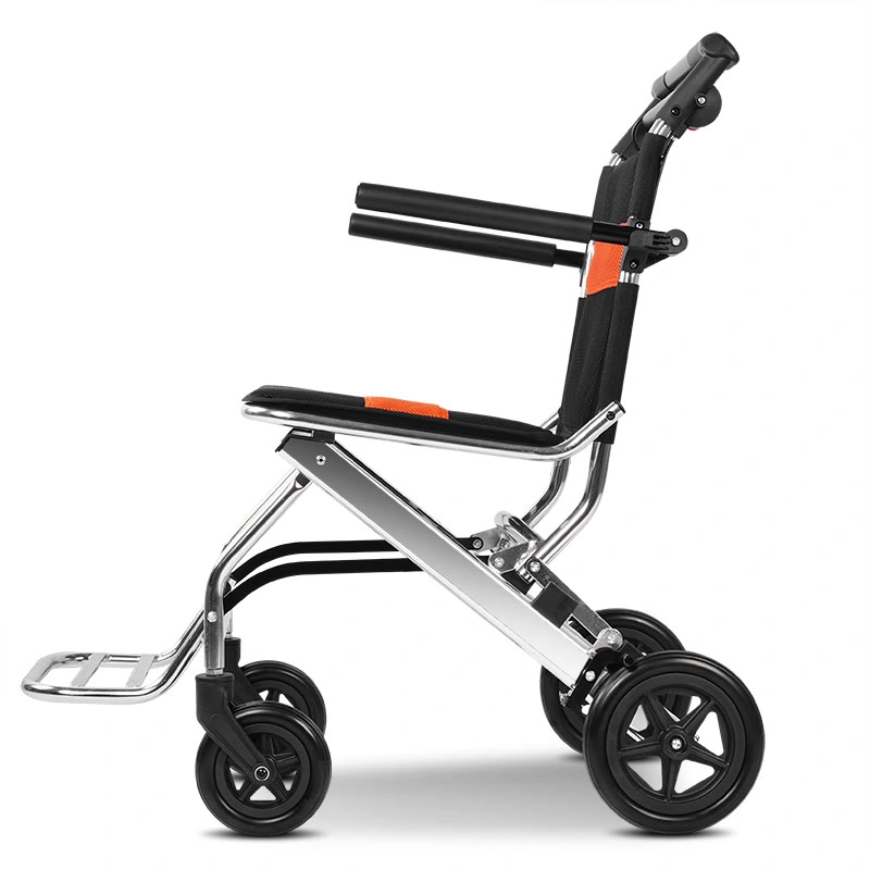 2023 Travel Elderly Medical Products Ultra-Light Weight Aluminum Fold up Wheel Chair