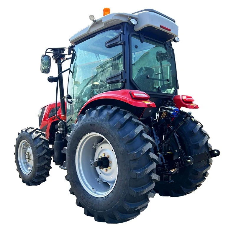 China Agricultural Machine Equipment 4 Cylinder Engine Compact Tractor