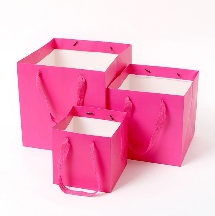 China Wholesale/Supplier 100% Recyclable Jewellery/Watch/Garments/ Gift Packaging Paper Bag with Ribbon Handles Euro Tote Bag Promotion Kraft Cardboard Paper Bags