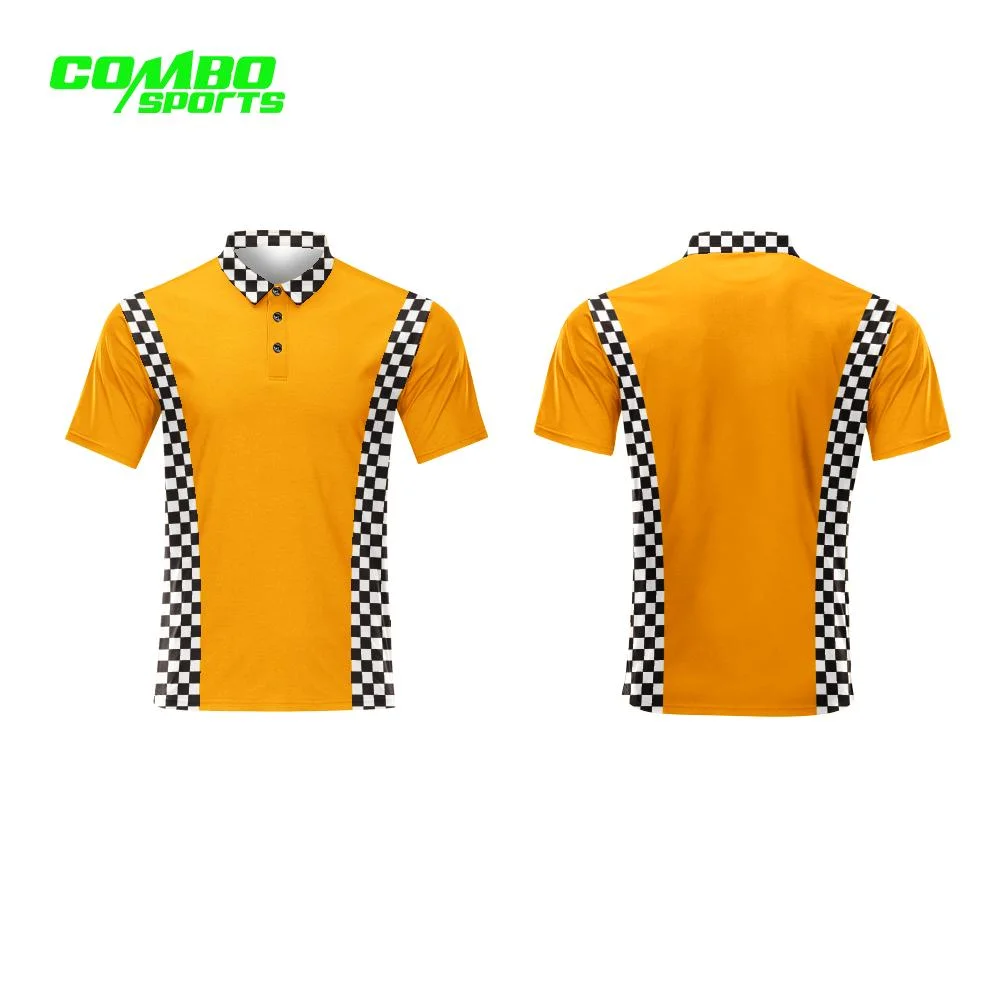 Combo Customized Herren Polyester Schnell Trocknend Sublimierte Tops Team Club Jeresy Poloshirt