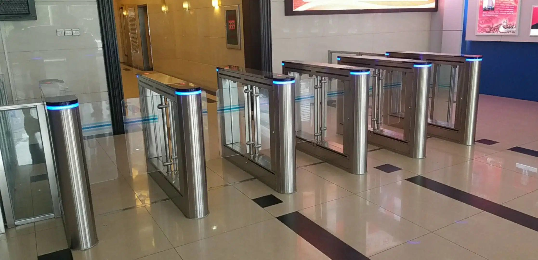 Full Automatic Bidirectional Facial Recognition Scanner Swing Barrier Turnstile