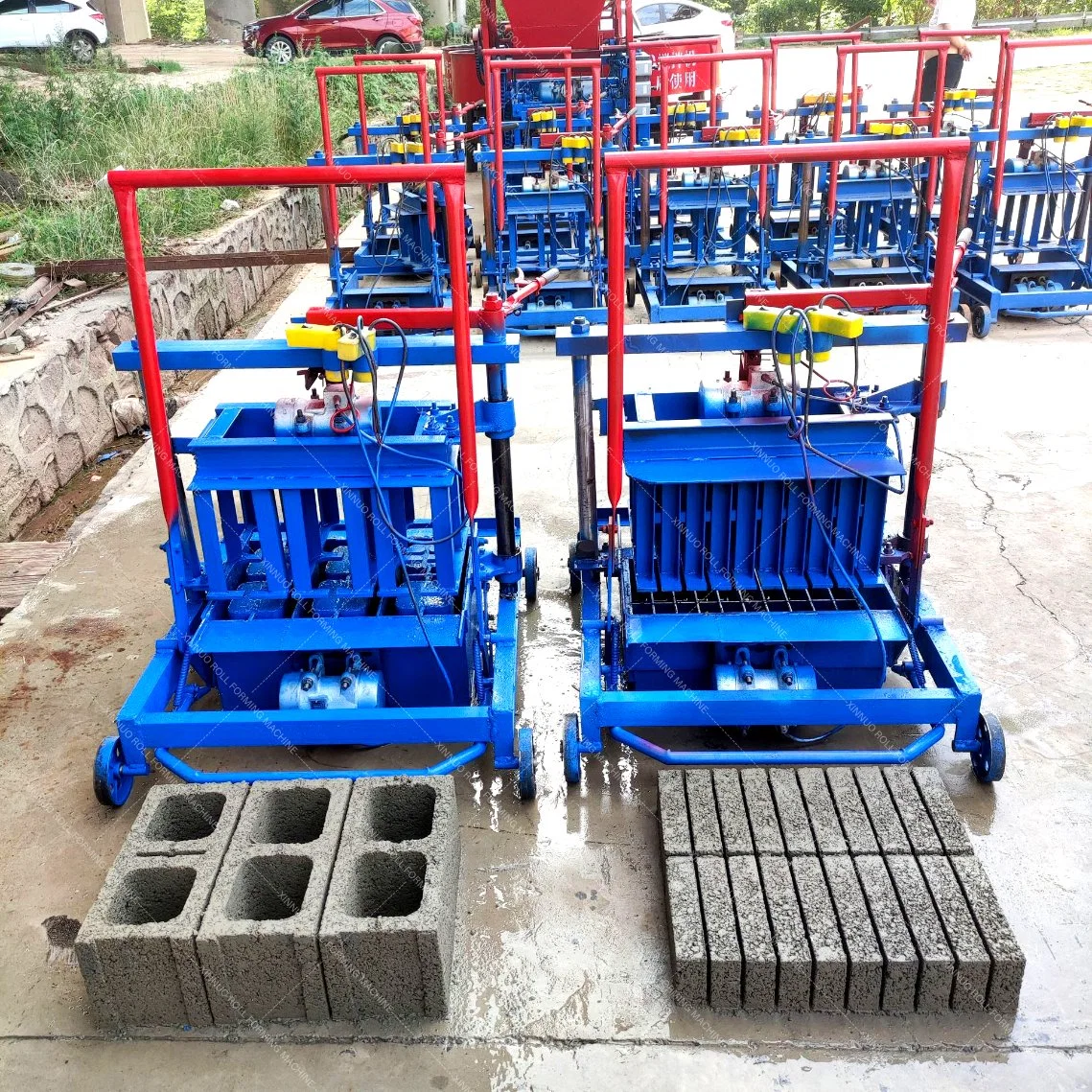 Semiautomatic We Have a Strong After-Sales Service. Block Machine Concrete