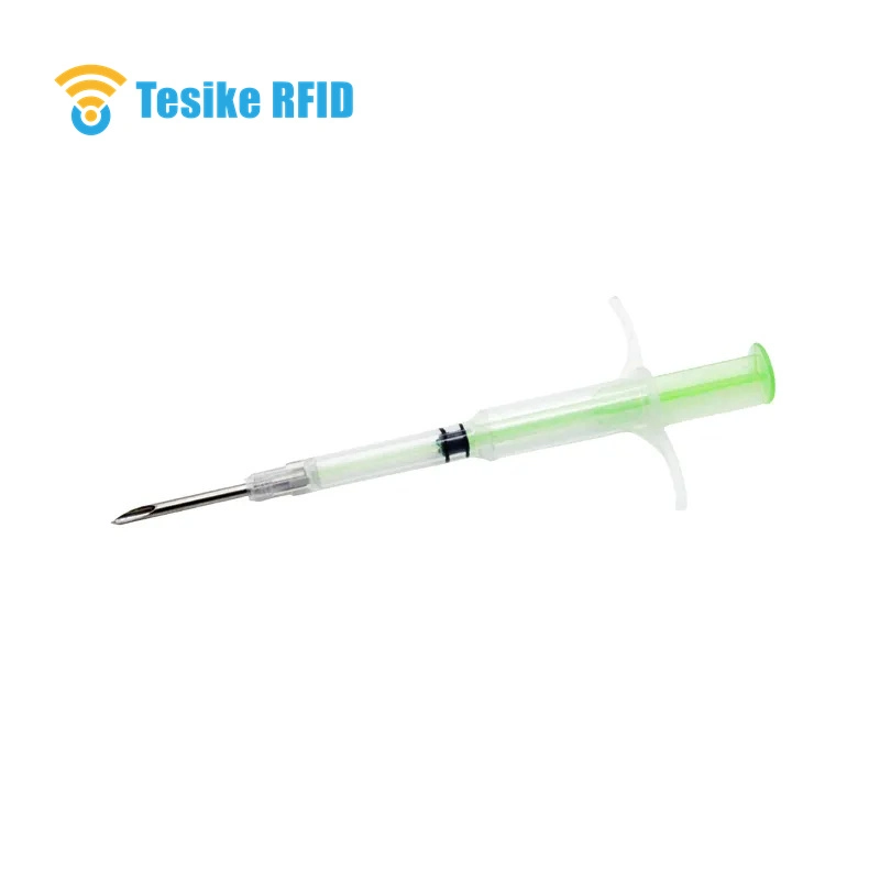 Disposable Bio-Glass RFID Tag with Syringe for Animal ID Tracking Management