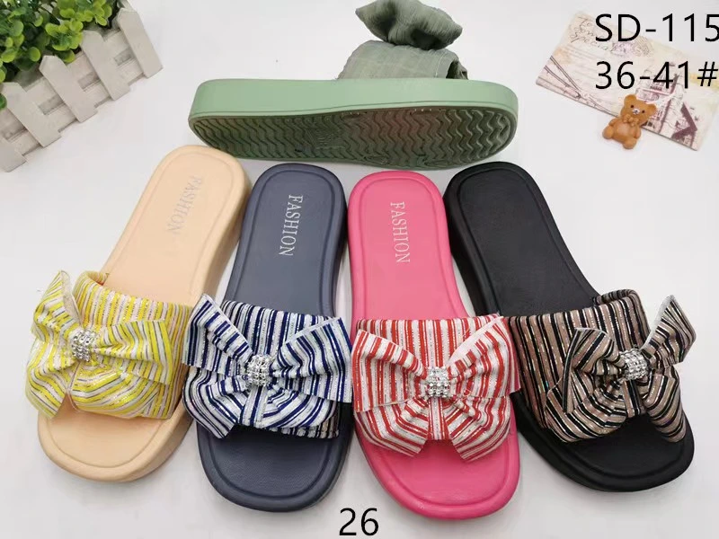 PVC Blowing Lady Slipper Outdoor Shoes for Beach