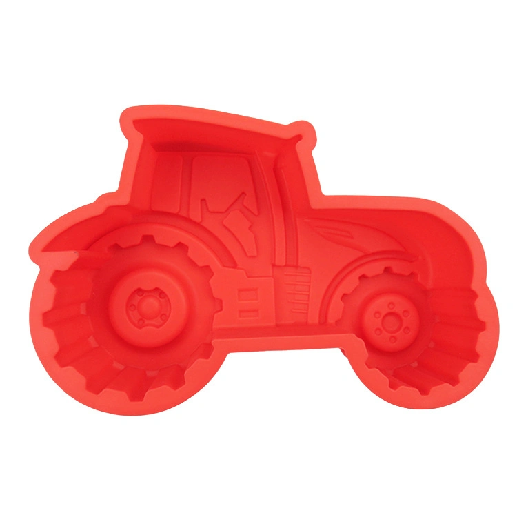 3D Large Locomotive Cake Molds Pan Silicone Tractor Mold for Chocolate Cake Baking Kitchen Tool