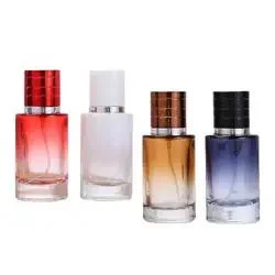 Top Selling 30ml 50ml Red White Amber Fragrance Scent Glass Bottle Refillable Perfume Bottle