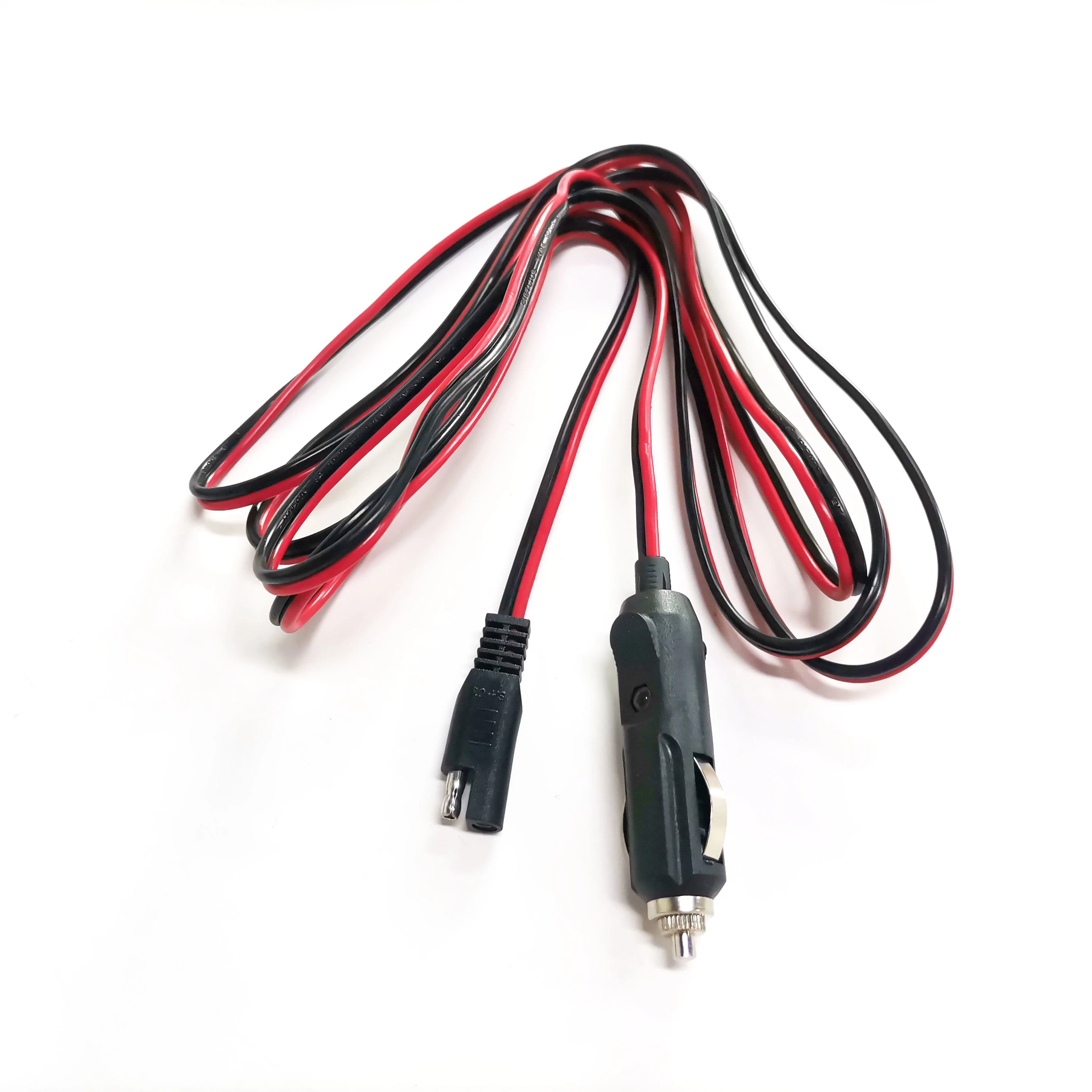 Una liberación rápida extensión de 24V 12V Cable de alimentación Enchufe del encendedor del coche de cable SAE