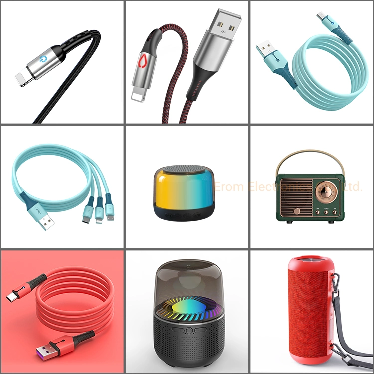 Top Quality OEM 2.1A Aluminum 1.2m Pd Alloy Braided LED Light Phone Accessories Fast Charging Data Cable for Iphones