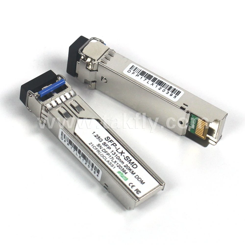 FTTH 10g LC Dual Fibers Mini GBIC Optical Transceiver 1310nm, 40km Reach