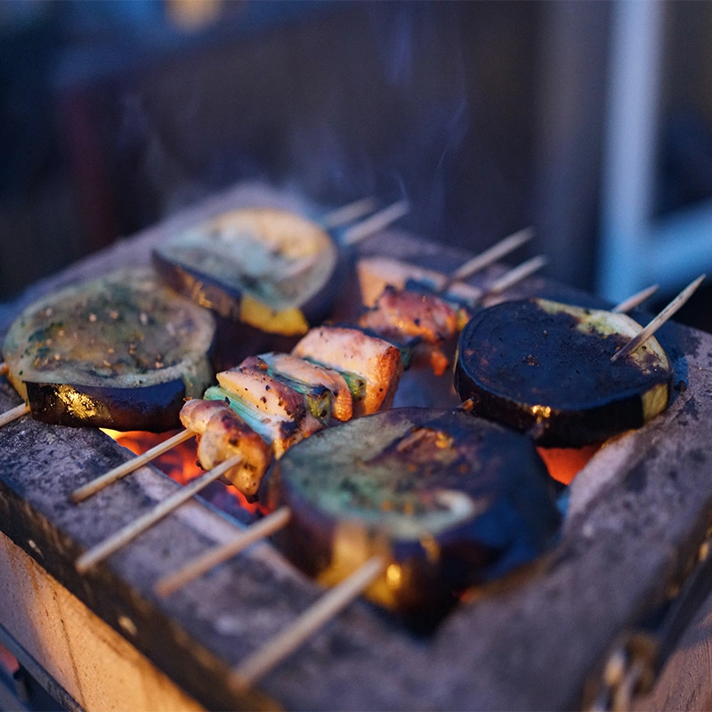 Churrasqueira Grill Portátil pequena em Aço inoxidável para interior e exterior