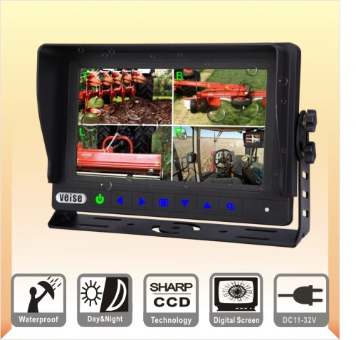 Waterproof Quad Rearview Monitor (SP-759)