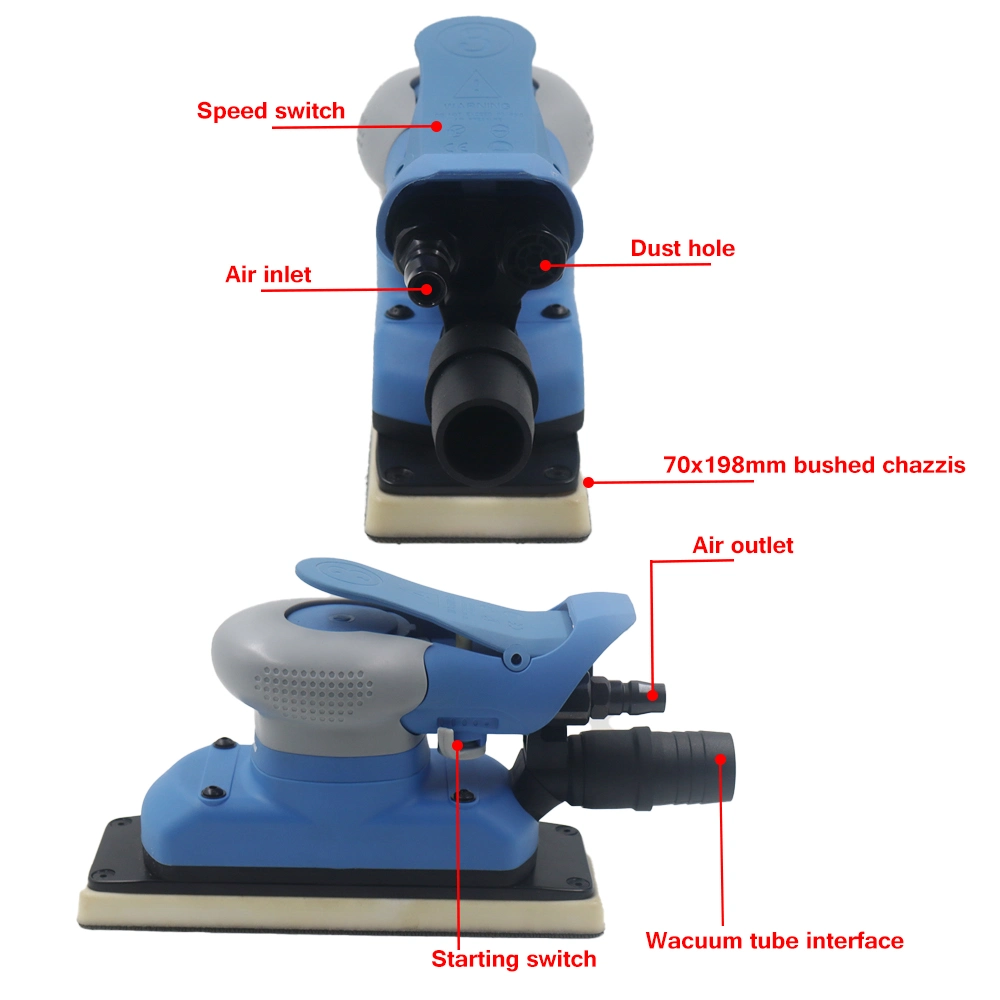 Máquina de moagem Pneumática Wholesale/Suppliers quadrado ar profissional Sander ferramentas para o carro de madeira