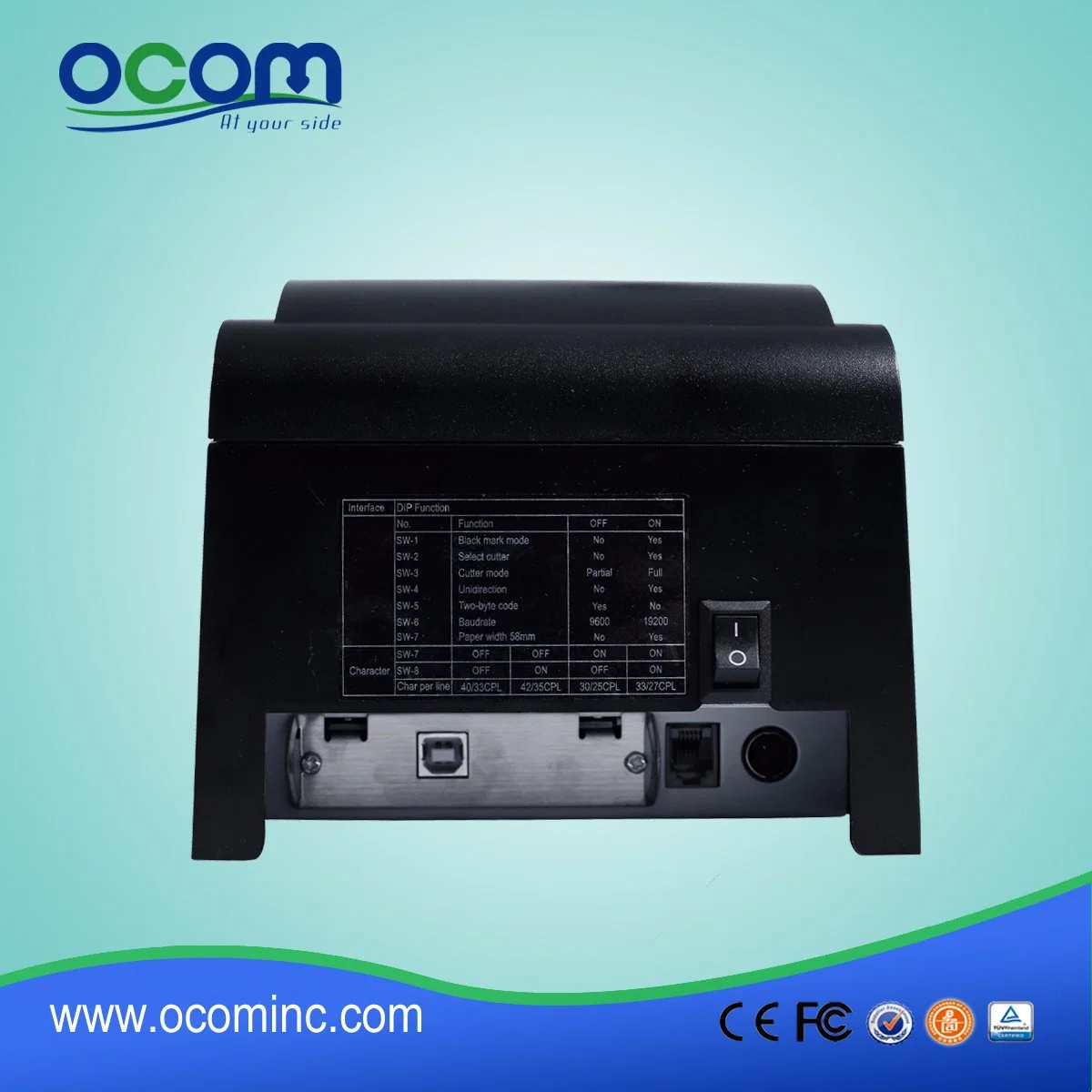 Ocpp-762-U 76mm Impact DOT Matrix Receipt Printer with Manual Cutter