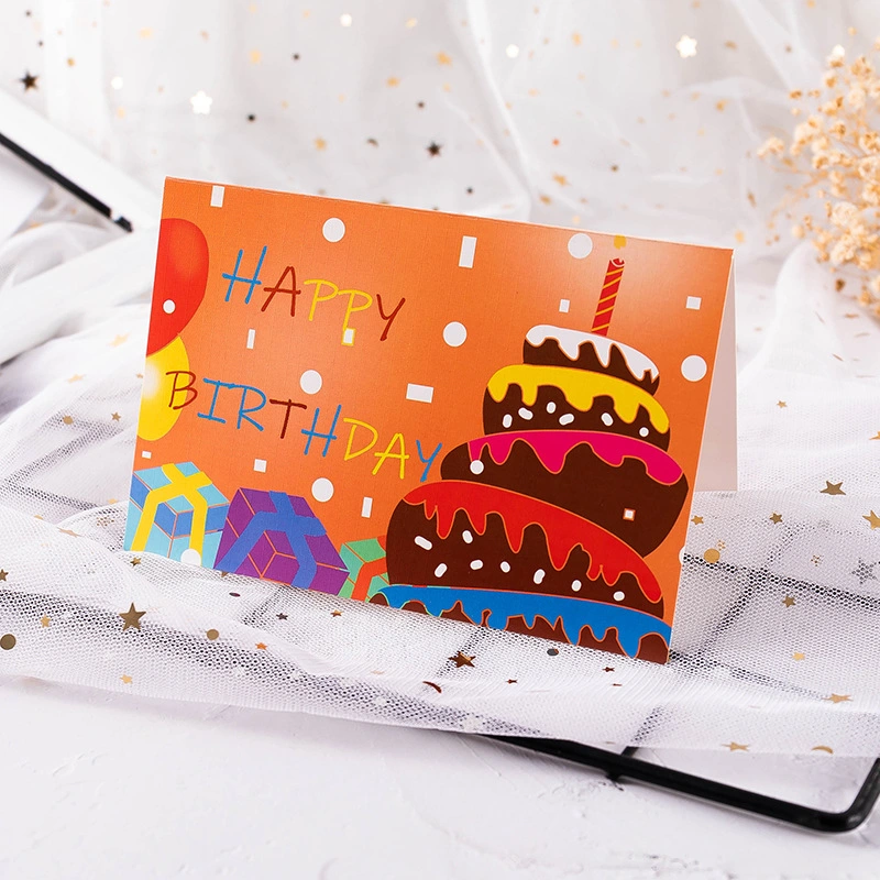 Hot Square Birthday Carton Packaging Holiday Paper Card Jl-G1002