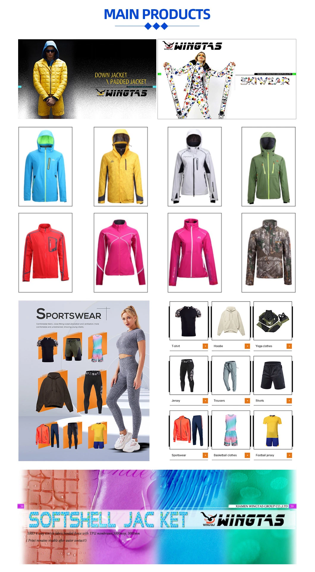 Personnalisation de l'échantillon pull Veste Sports Wear Windbeaker OEM