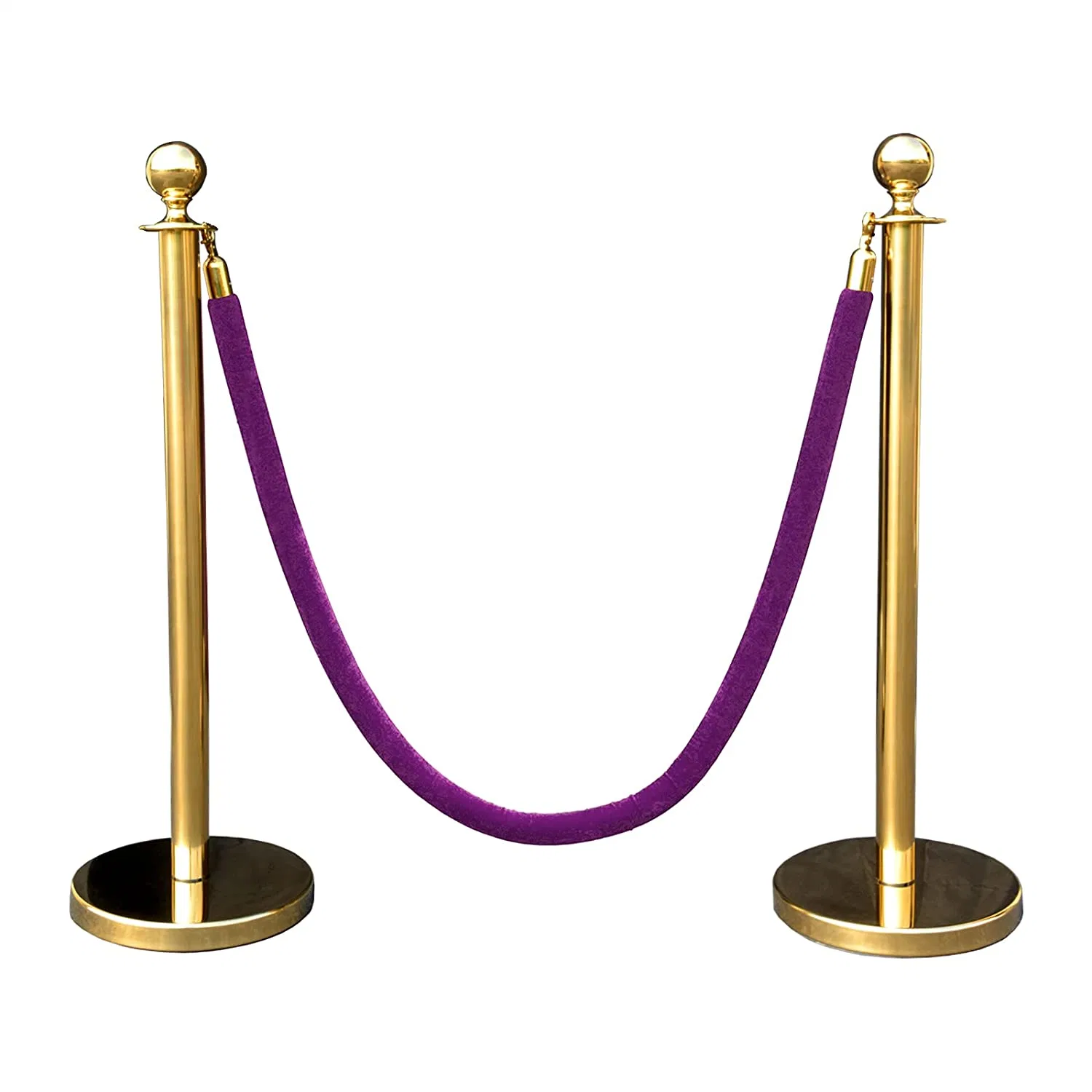 Security Equipment Gold Rope Stanchion Post