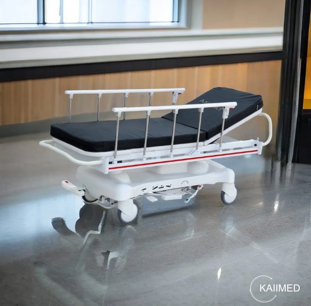 Standard Hydraulic Stretcher for Emergency Rescue Transfer Lifting Intensive Care Use as Hospital Equipment- E