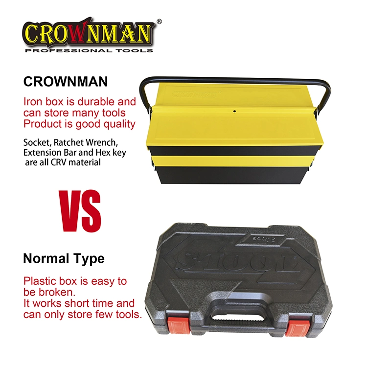 مجموعة الأدوات اليدوية المركبة Crownman Professional 48PCS