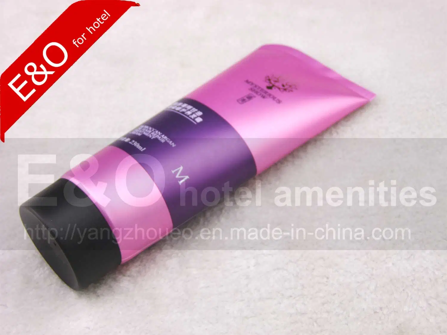 Tubos de plástico de 230 ml de tubos de cosméticos apriete el tubo de cuidado del cabello tubos