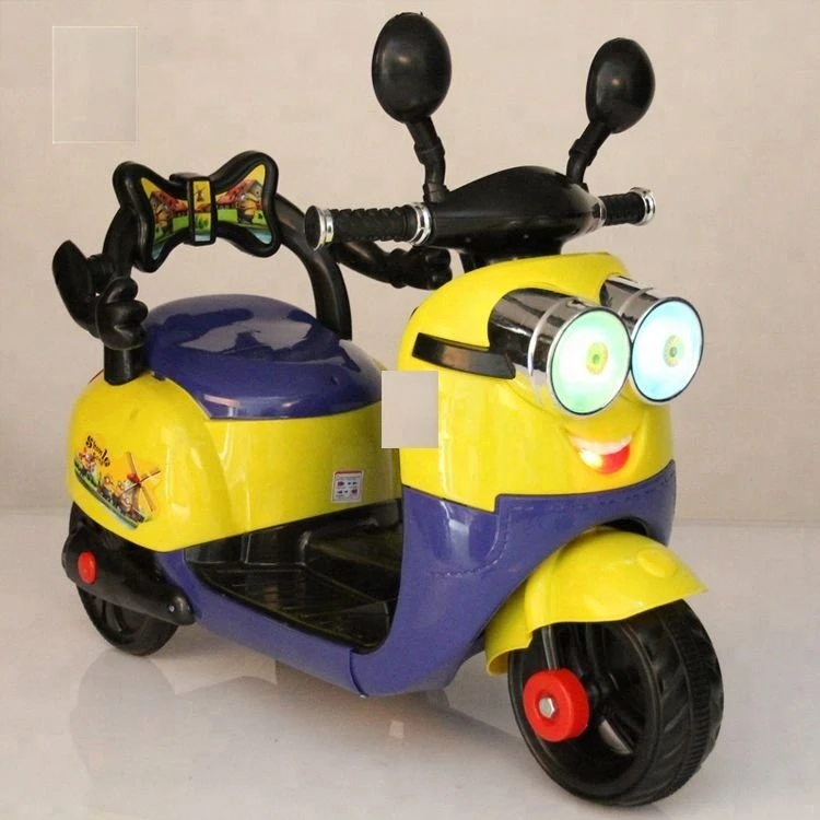 Factory Sales Baby Cute Wiederaufladbare Spielzeug Motorrad Drei-Rollen Mini Electric Motorrad für Kinder