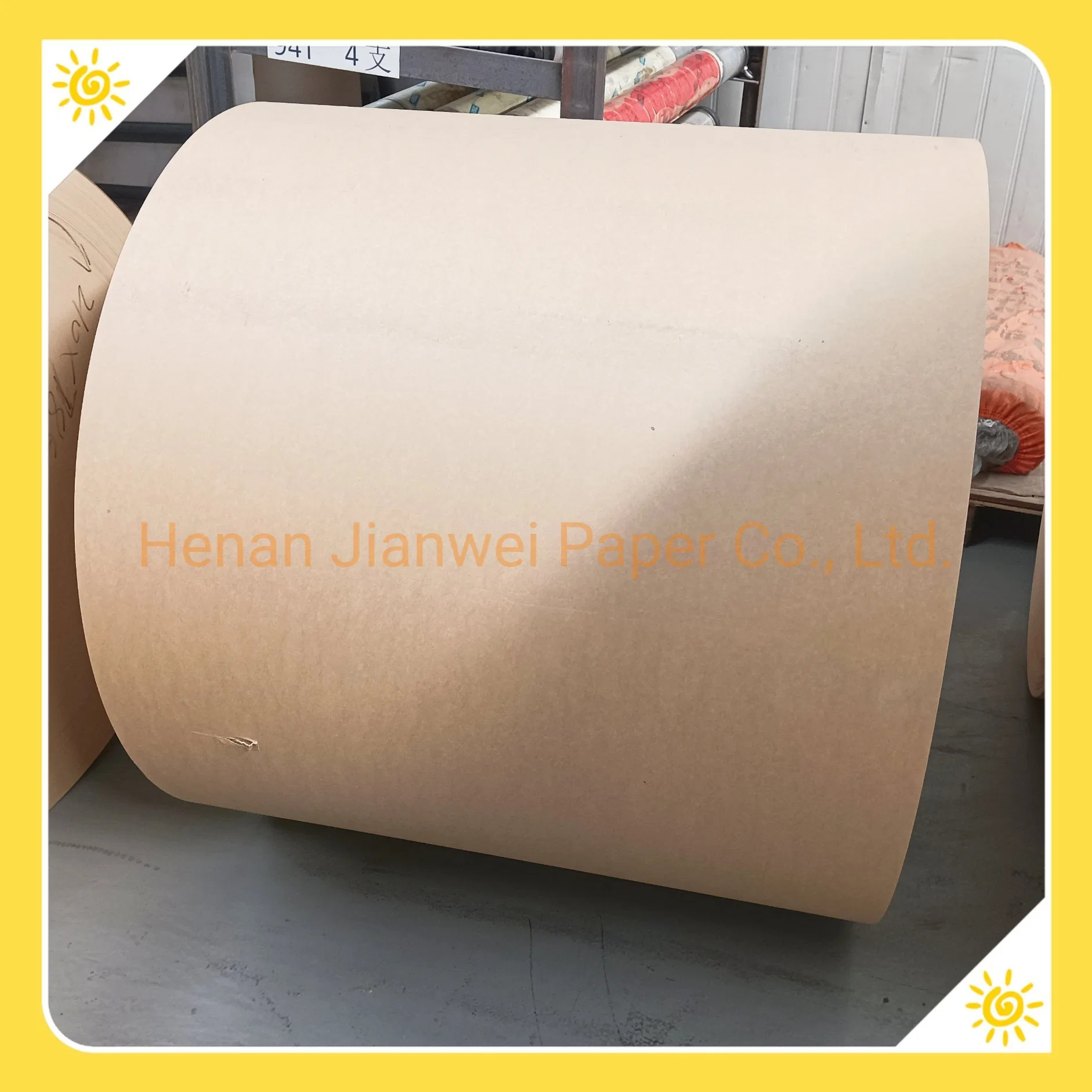 Paper Bowl Raw Materails Kraft PE Coated Paper Roll Brown Paper Roll