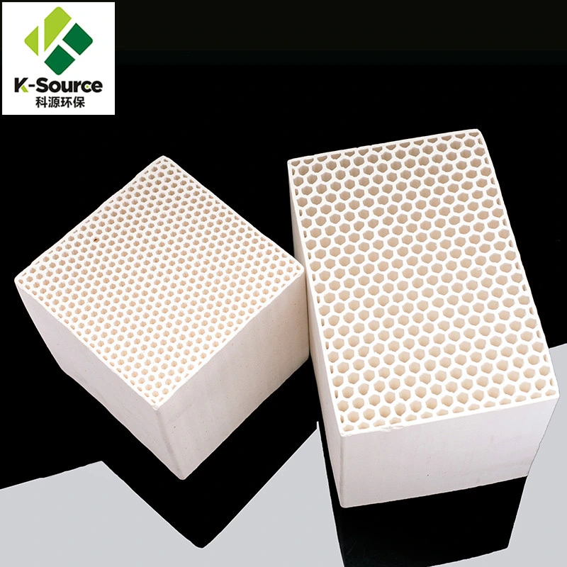 Cordierite 25 Cells Rto Honeycomb Ceramic Regenerator Alumina Ceramic Honeycomb