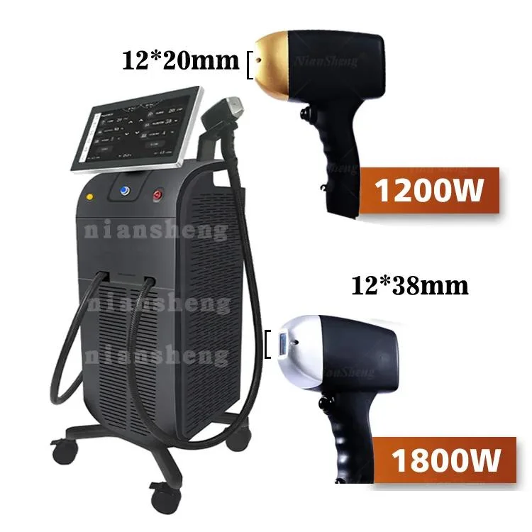 High Power Double Handle Titanium Ice Diode Laser Hair Removal Equipment