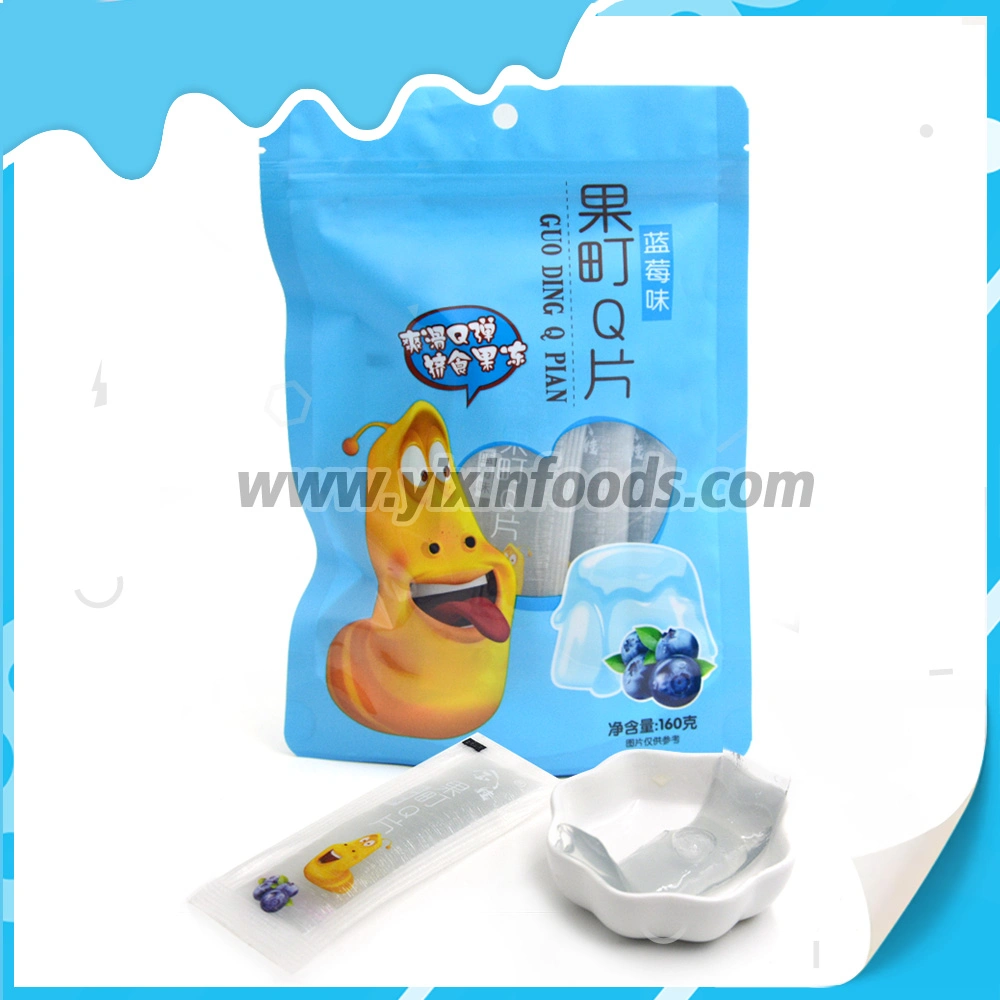 Factory Wholesale Blueberry Flavor Sour Chewy Gummy Jelly Candy